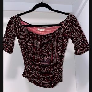 "Silence + Noise" cropped top size small